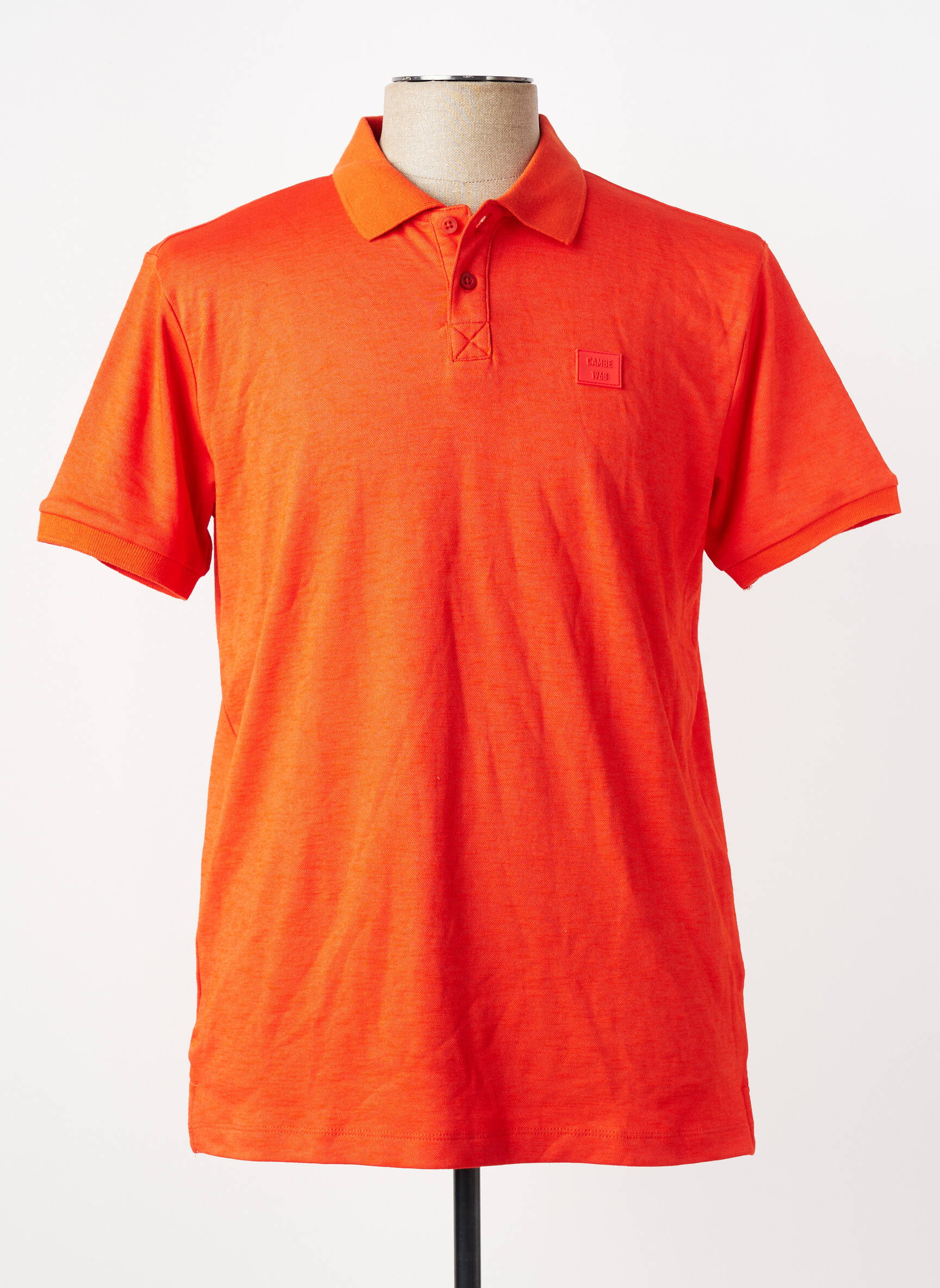 Polo jersey audinys trumpas rankovės oranžinė CAMBERABERO vyras
