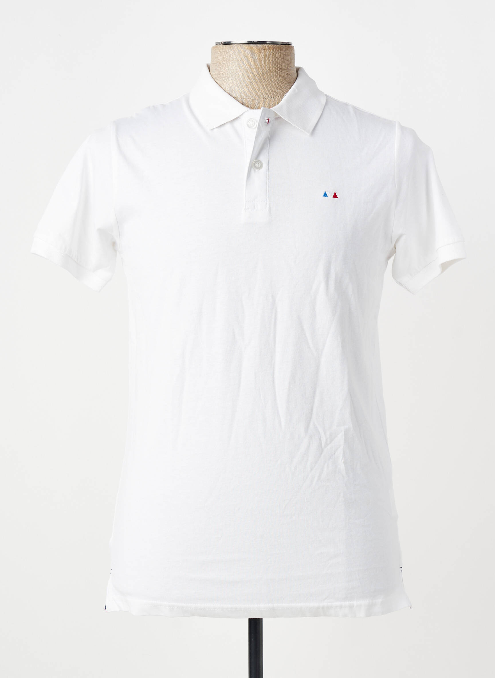 Polo jersey audinys trumpas rankovės baltas CAMBERABERO vyras