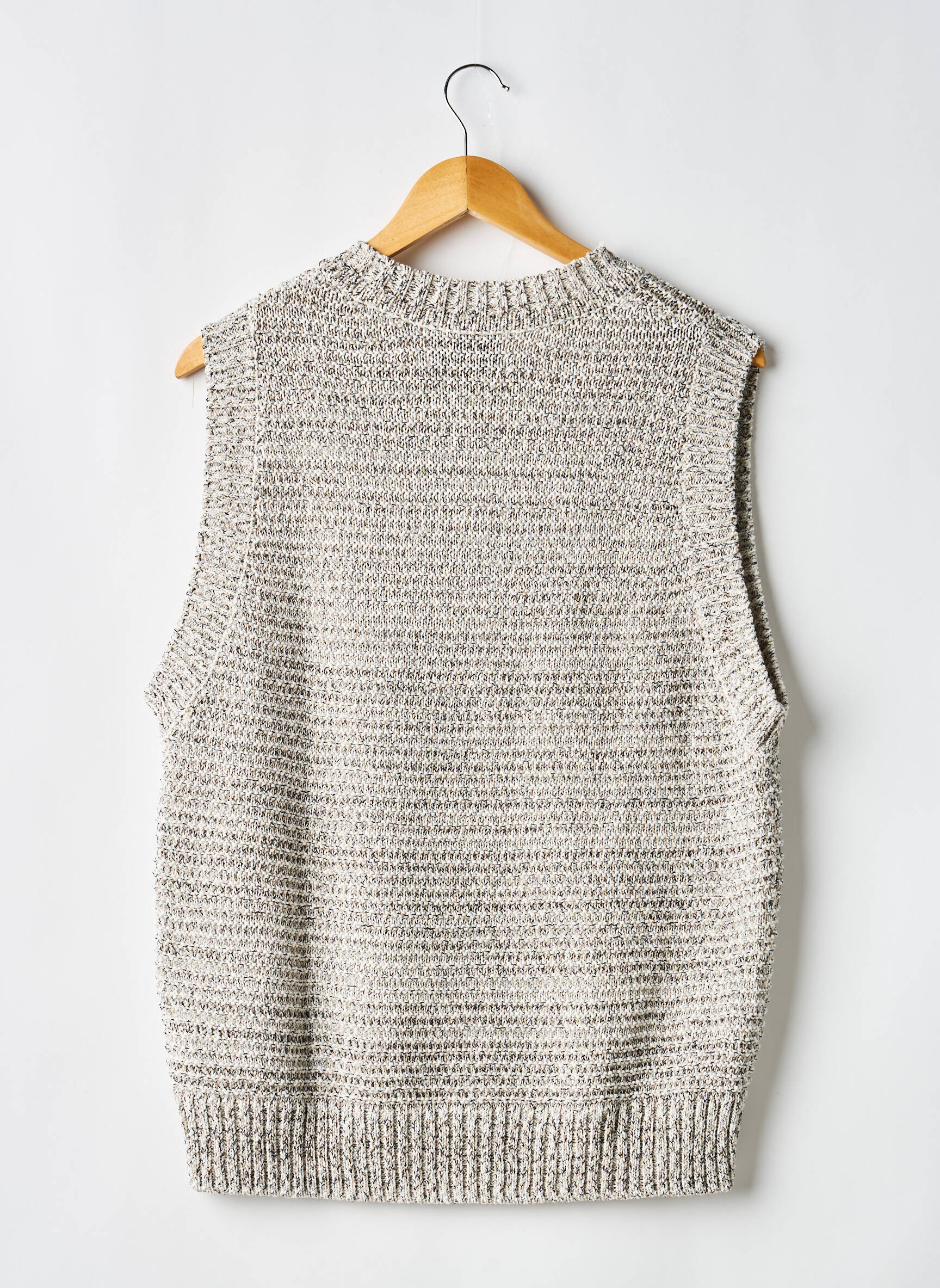 Megztinis apvalus kaklas be rankų pilka H&M vyras