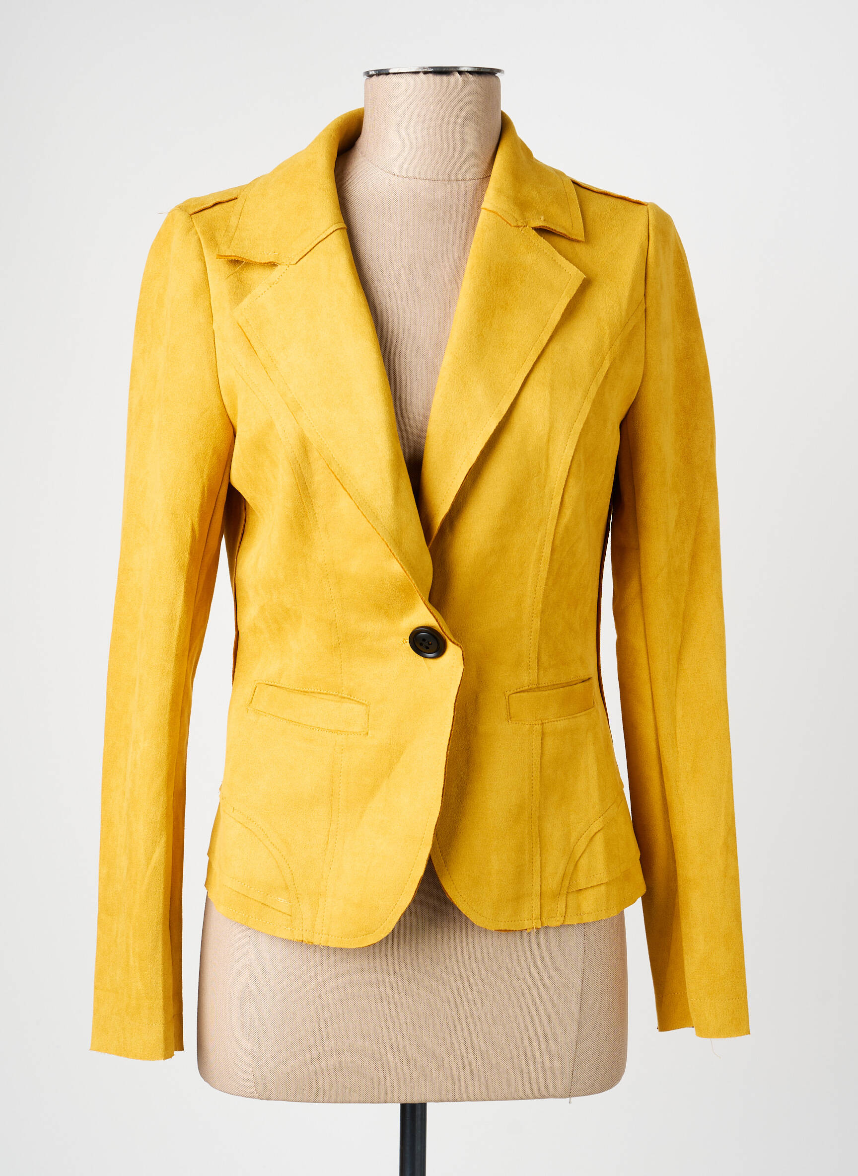 Švarkas centrinė iškirptė geltona HF WOMAN COLLECTION moteris