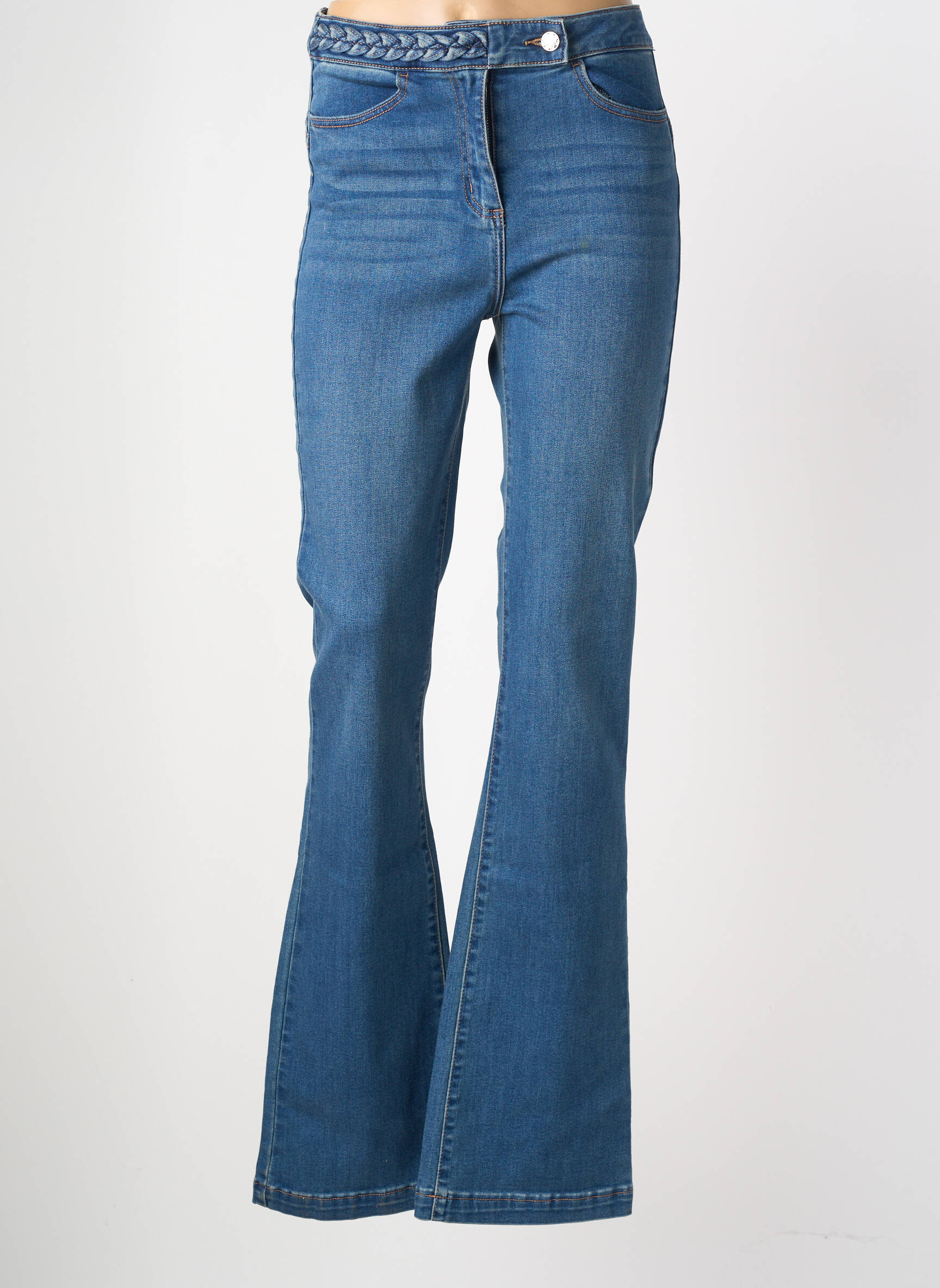 Bootcut džinsai aukšta talija aukšta talija mėlyna MORGAN moteris