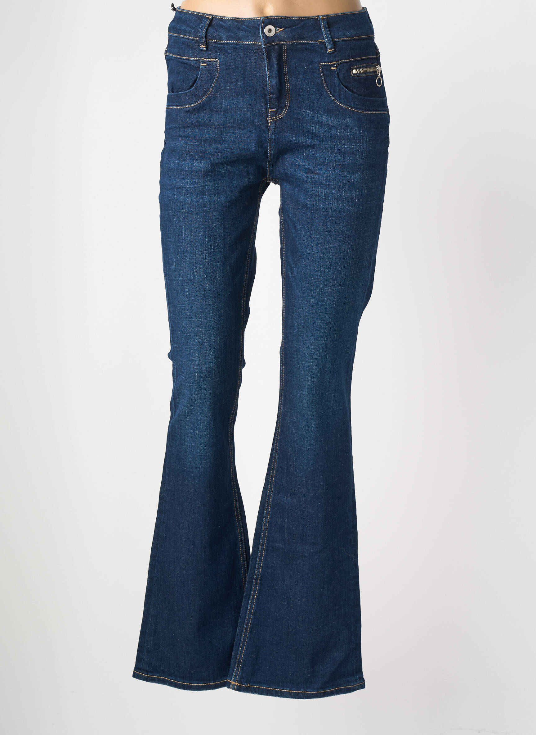 Bootcut džinsai aukšta talija aukšta talija mėlyna KAPORAL moteris