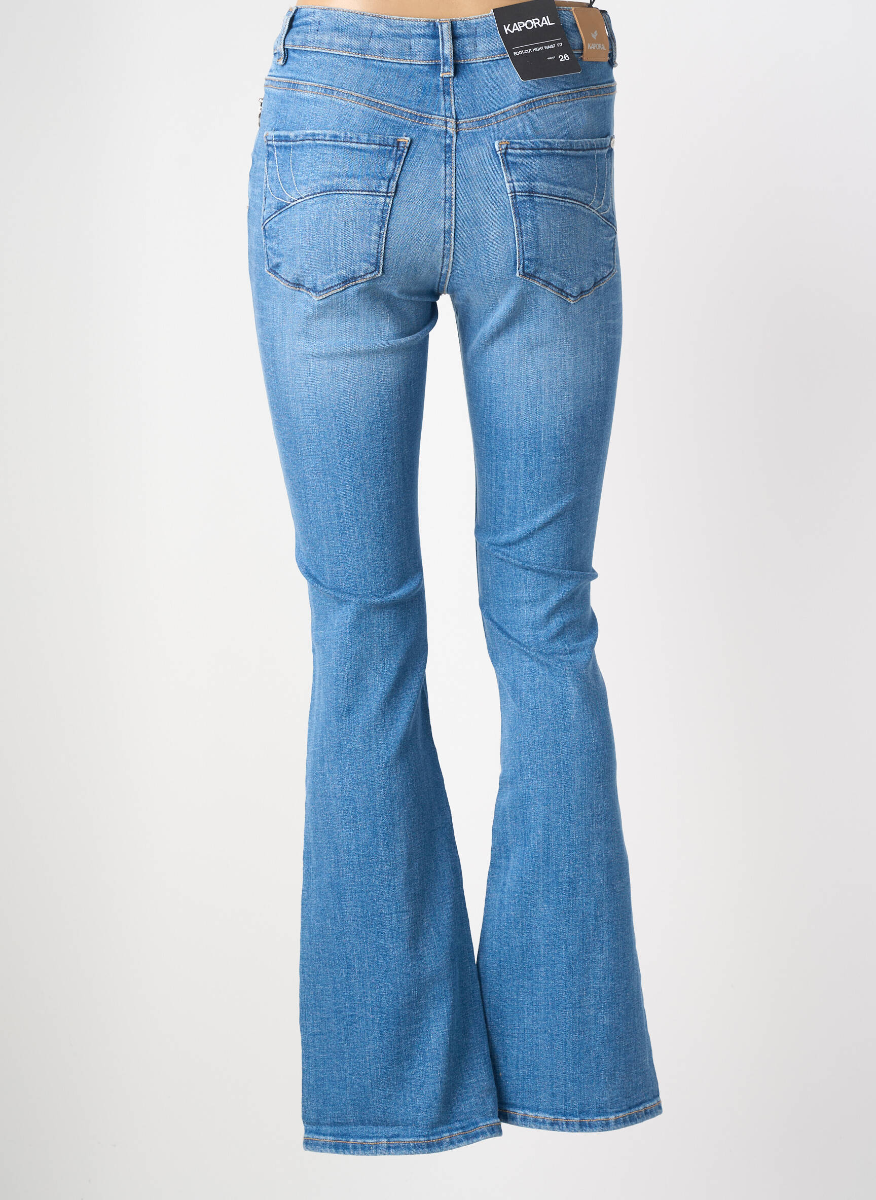Bootcut džinsai aukšta talija aukšta talija šviesiai mėlyna KAPORAL moteris