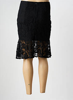 Pusilgis sijonas išplatėjusi kirpimas juodas HF WOMAN COLLECTION moteris