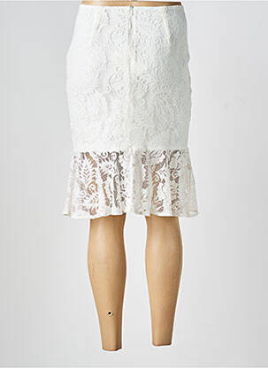 Pusilgis sijonas išplatėjusi kirpimas baltas HF WOMAN COLLECTION moteris