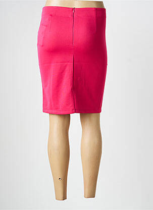 Trumpas sijonas užtrauktukas gale rožinė HF WOMAN COLLECTION moteris