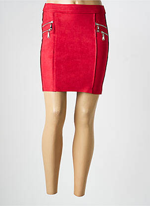 Mini sijonas tiesi kirpimas raudona HF WOMAN COLLECTION moteris
