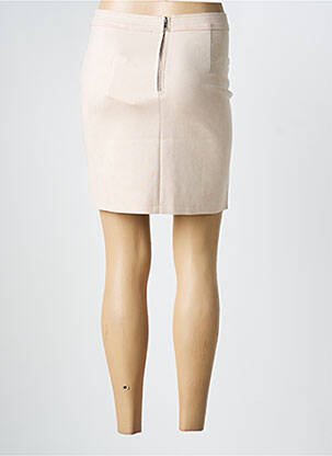 Mini sijonas tiesi kirpimas bežinis HF WOMAN COLLECTION moteris