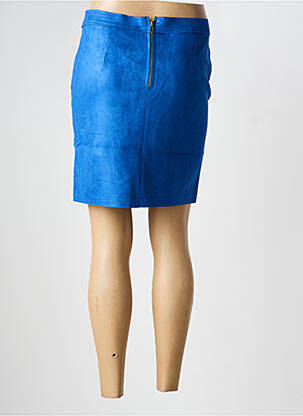 Mini sijonas tiesi kirpimas mėlyna HF WOMAN COLLECTION moteris