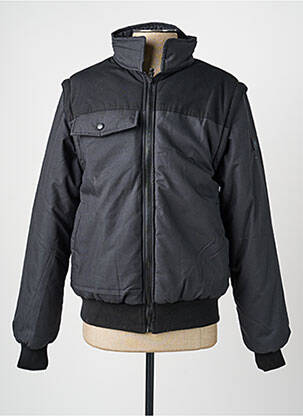 Pūkinė striukė ilgos rankovės be gobtuvų pilka DELTAPLUS vyras