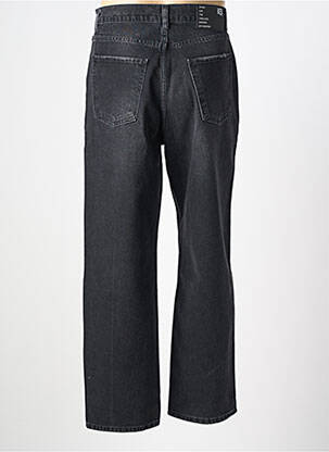 Tiesios kirpimo džinsai uždarymas su užtrauktuku po mygtuku uždengimu juodas I8 DENIM vyras