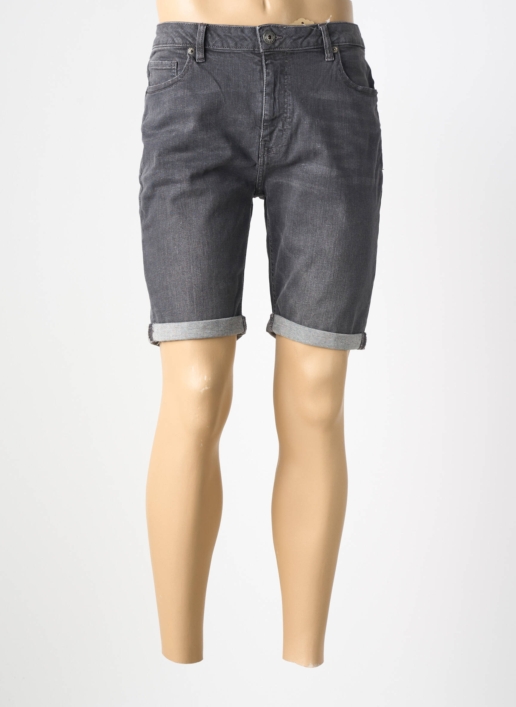 Bermudas denimo audinys pilka LE VESTIAIRE vyras