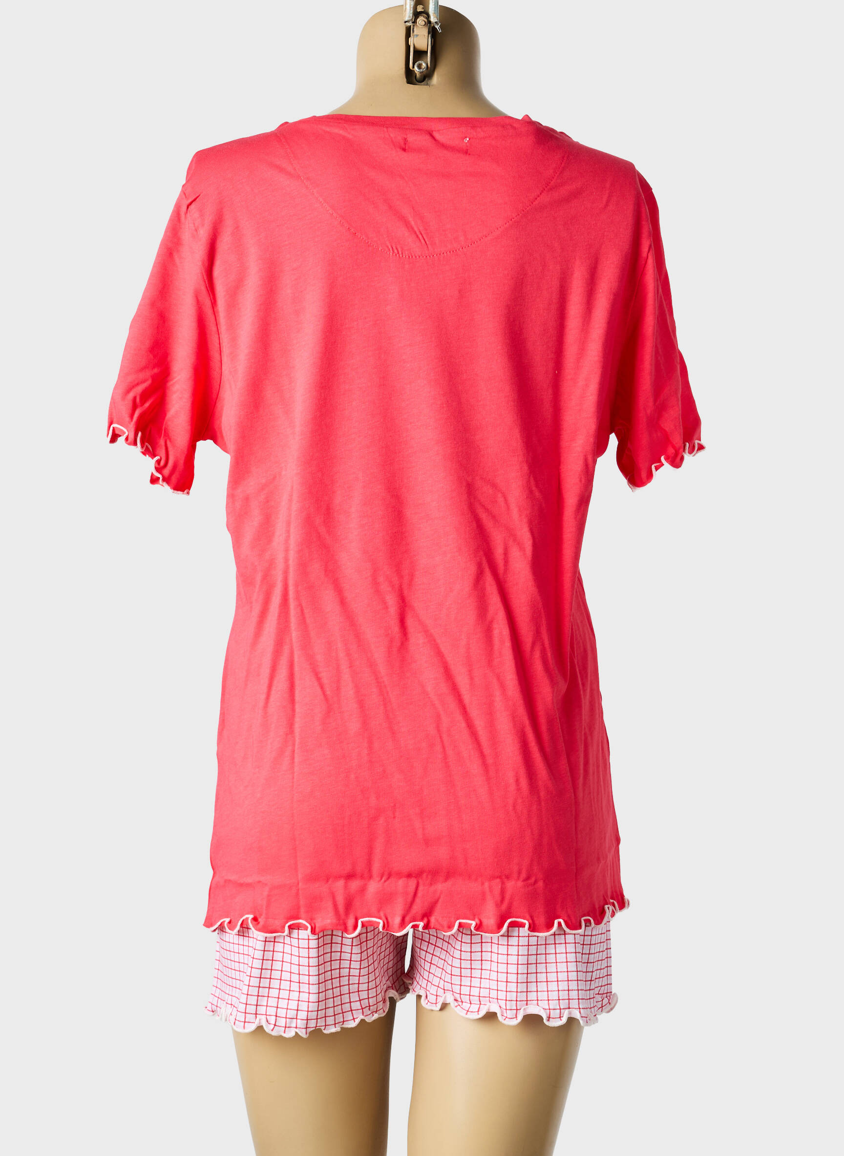 Pižamos šortas apvalus kaklas rožinė BIP BIP moteris