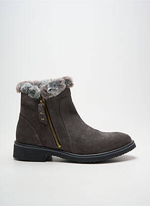 Batai/botai žemas kulnas plokščias kulnas iki 3 cm pilka W STYLE moteris