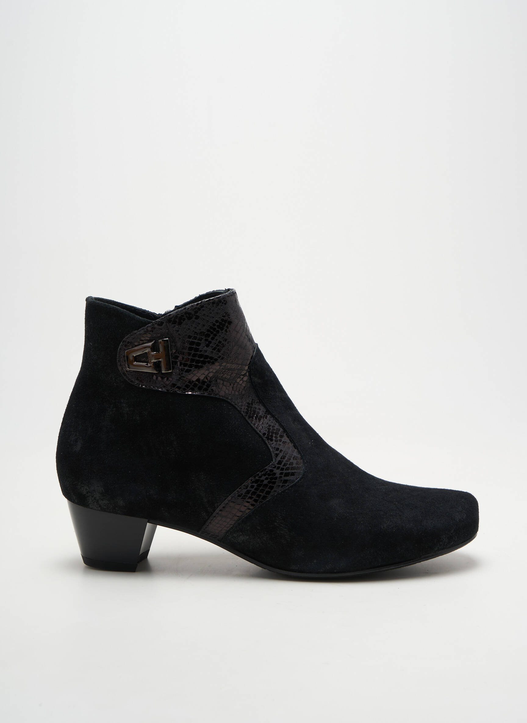 Batai/botai satino audinys kulnas nuo 4 iki 6 cm juodas ARTIKA SOFT moteris