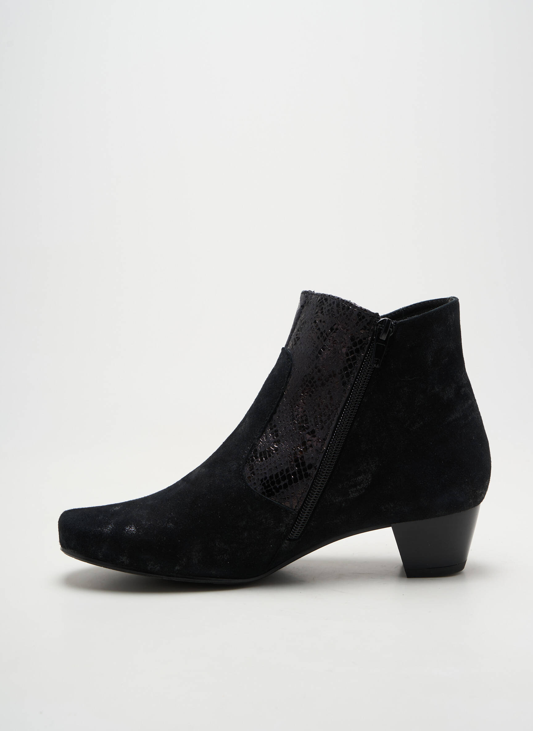 Batai/botai satino audinys kulnas nuo 4 iki 6 cm juodas ARTIKA SOFT moteris