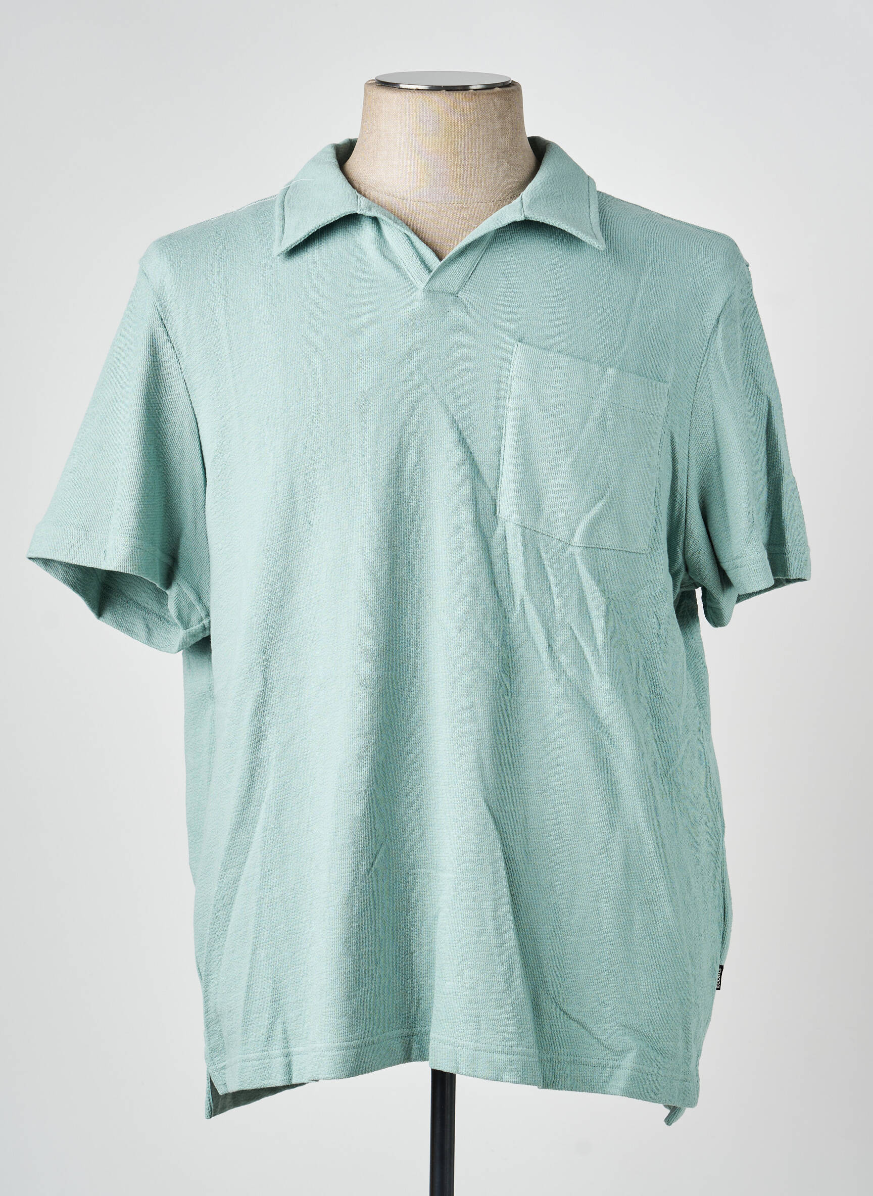 Polo jersey audinys trumpas rankovės žalias ECOALF vyras