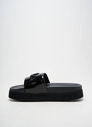Mule/sabotai satino audinys kulnas nuo 4 iki 6 cm juodas FILA moteris
