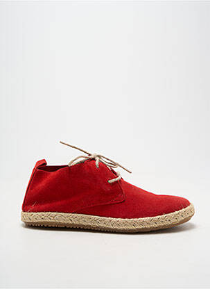 Espadrilės šnervių uždarymas plokščias kulnas iki 3 cm raudona BENSIMON moteris