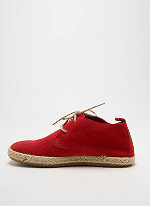 Espadrilės šnervių uždarymas plokščias kulnas iki 3 cm raudona BENSIMON moteris
