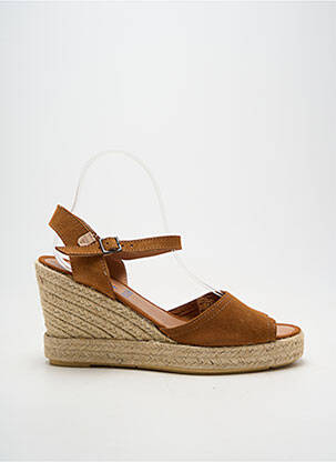 Espadrilės užsegimas kilpa(s) kulnas nuo 7 iki 9 cm rudas VERBENAS moteris