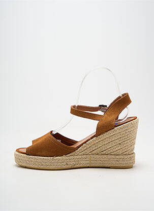 Espadrilės užsegimas kilpa(s) kulnas nuo 7 iki 9 cm rudas VERBENAS moteris