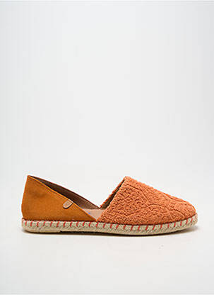 Espadrilės apvalus mygtukas plokščias kulnas iki 3 cm oranžinė VERBENAS moteris