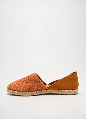 Espadrilės apvalus mygtukas plokščias kulnas iki 3 cm oranžinė VERBENAS moteris