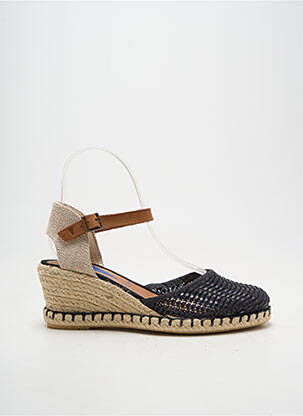 Espadrilės apvalus mygtukas kulnas nuo 4 iki 6 cm juodas VERBENAS moteris