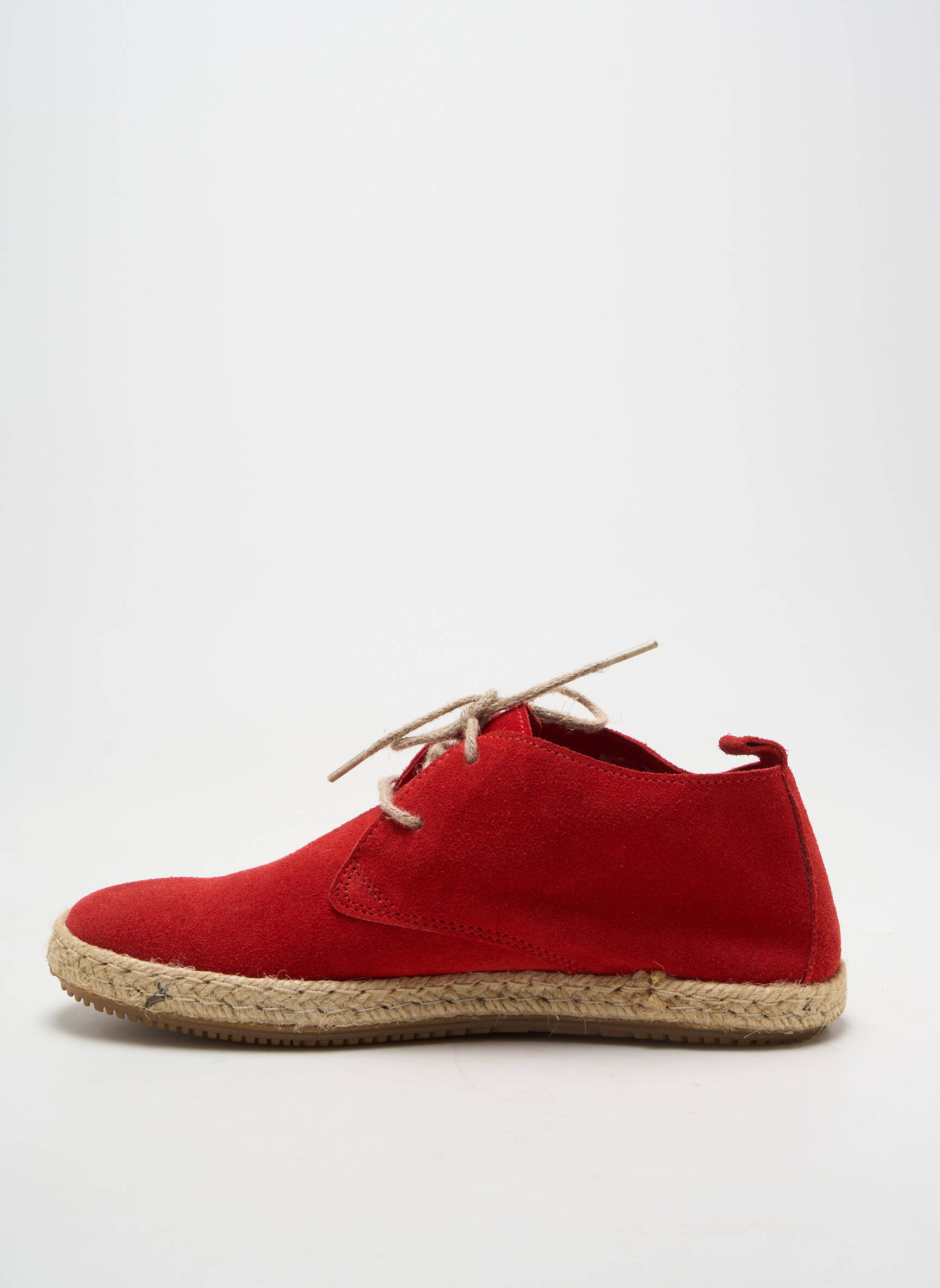 Espadrilės šnervių uždarymas plokščias kulnas iki 3 cm raudona BENSIMON moteris
