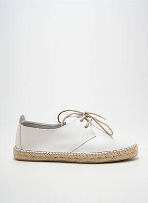 Espadrilės šnervių uždarymas plokščias kulnas iki 3 cm baltas LA MAISON DE L'ESPADRILLE moteris