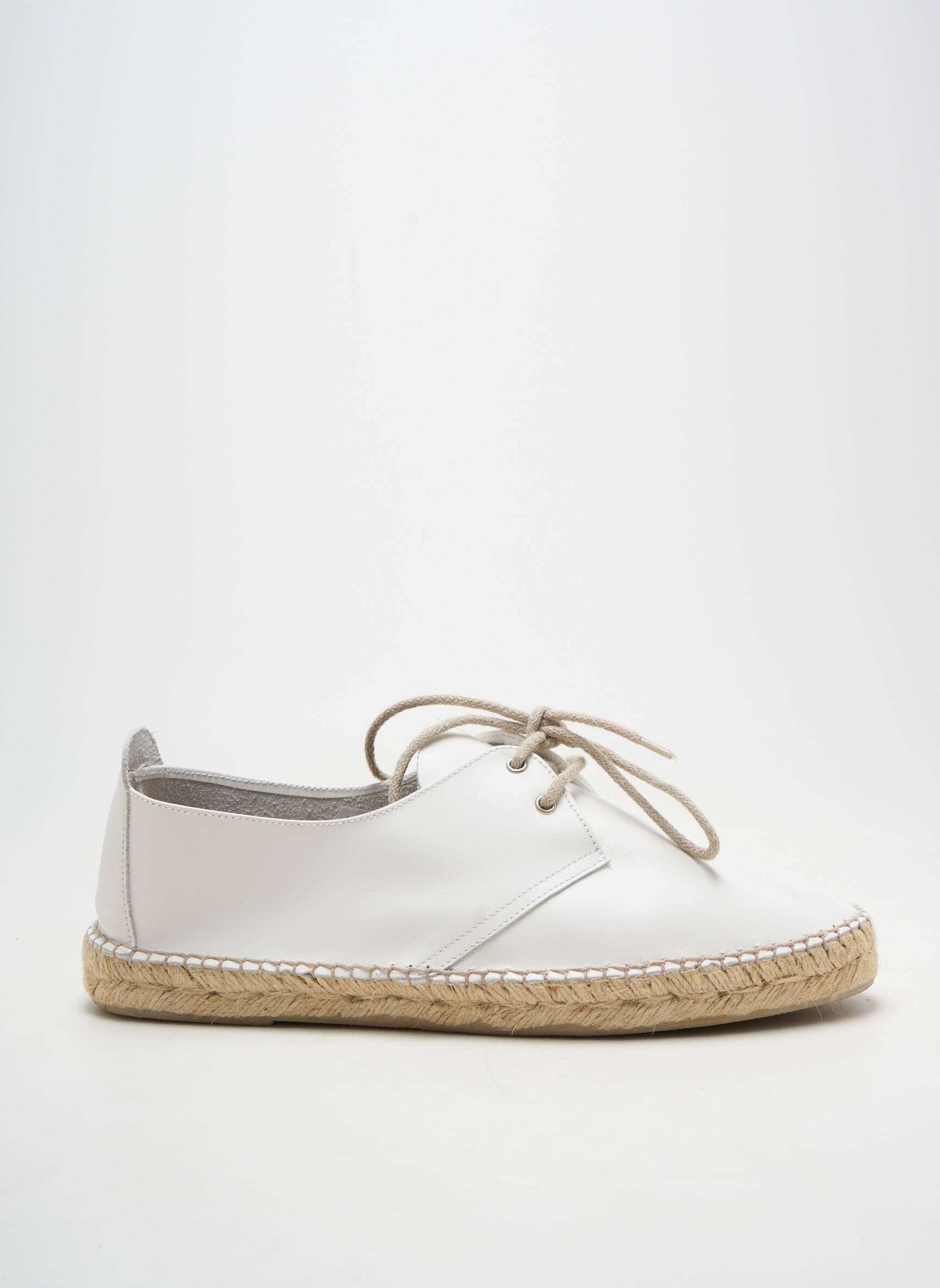 Espadrilės šnervių uždarymas plokščias kulnas iki 3 cm baltas LA MAISON DE L'ESPADRILLE moteris