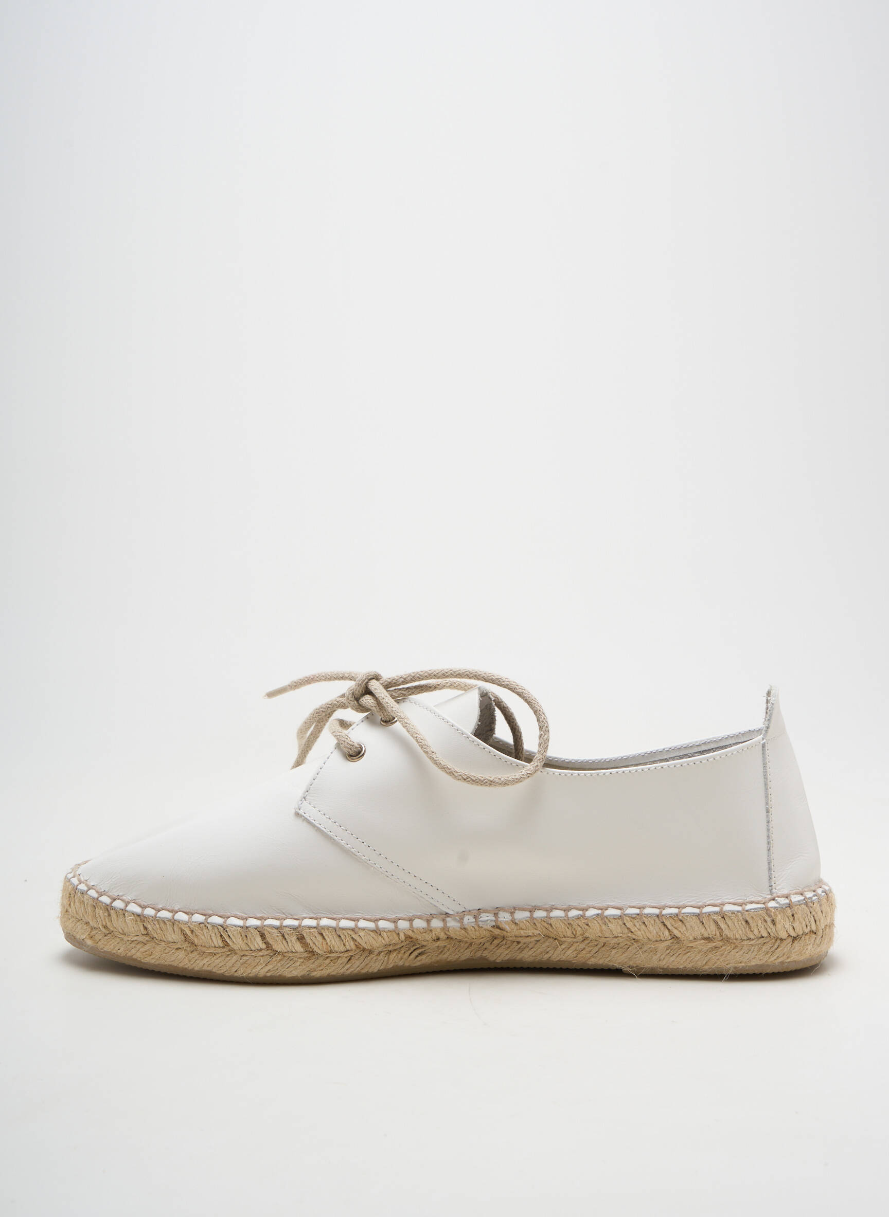 Espadrilės šnervių uždarymas plokščias kulnas iki 3 cm baltas LA MAISON DE L'ESPADRILLE moteris