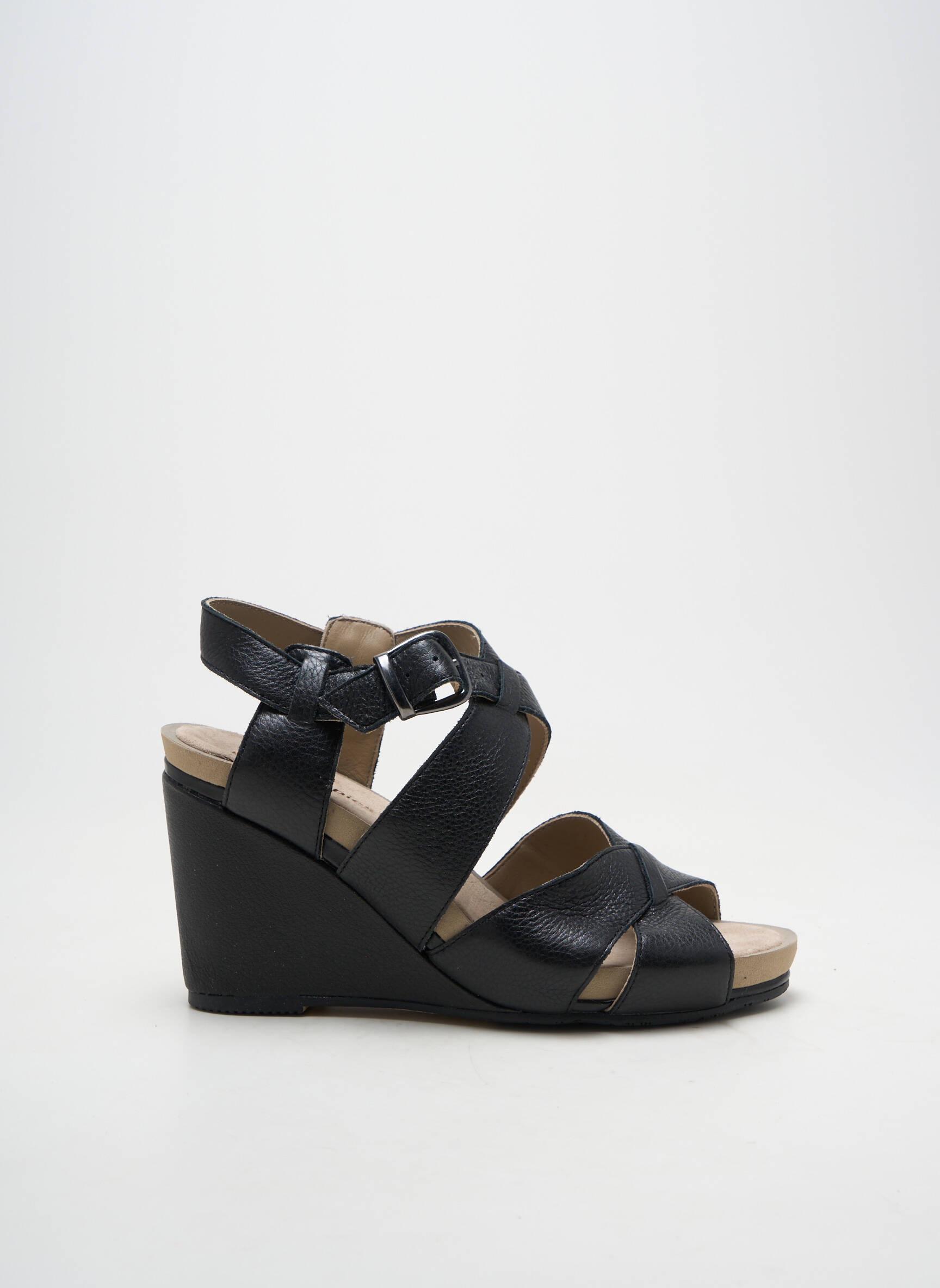 Sandalai/nu pėdos satino audinys kulnas nuo 7 iki 9 cm juodas HUSH PUPPIES moteris