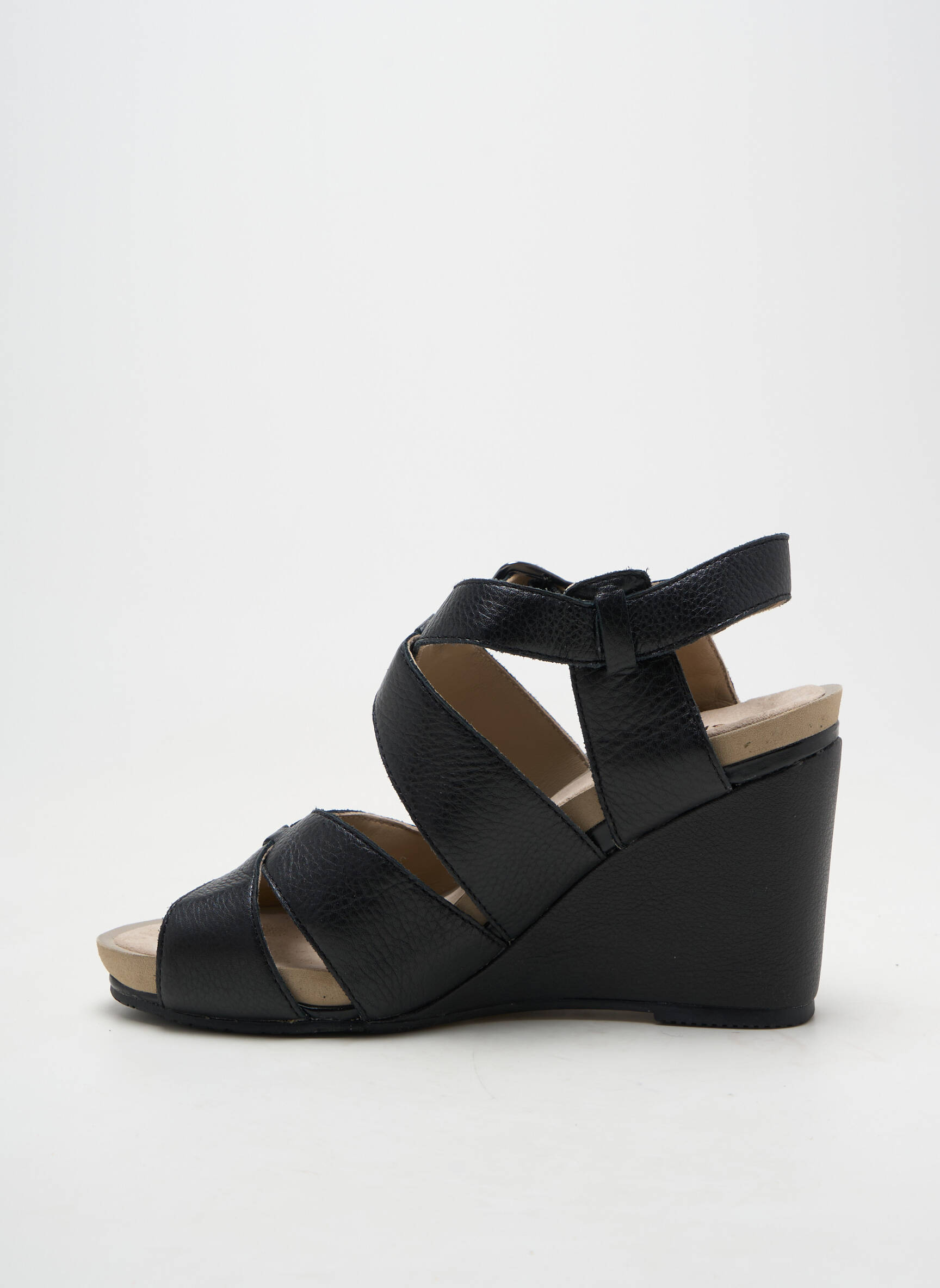 Sandalai/nu pėdos satino audinys kulnas nuo 7 iki 9 cm juodas HUSH PUPPIES moteris