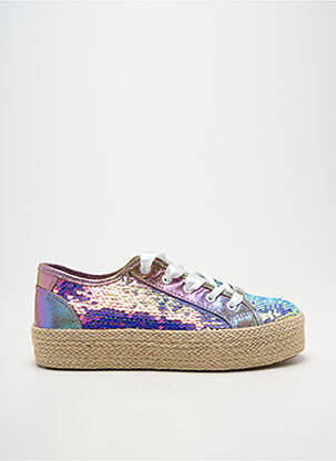 Espadrilės satino audinys kulnas nuo 4 iki 6 cm auksas CAFE NOIR moteris