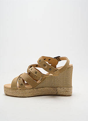 Espadrilės užsegimas kilpa(s) kulnas nuo 7 iki 9 cm auksas MKD moteris