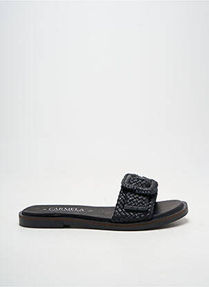 Mule/sabotai chiquet plokščias kulnas iki 3 cm juodas CARMELA moteris