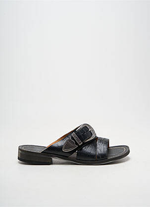 Mule/sabotai satino audinys plokščias kulnas iki 3 cm juodas MINKA DESIGN moteris