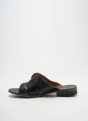 Mule/sabotai satino audinys plokščias kulnas iki 3 cm juodas MINKA DESIGN moteris