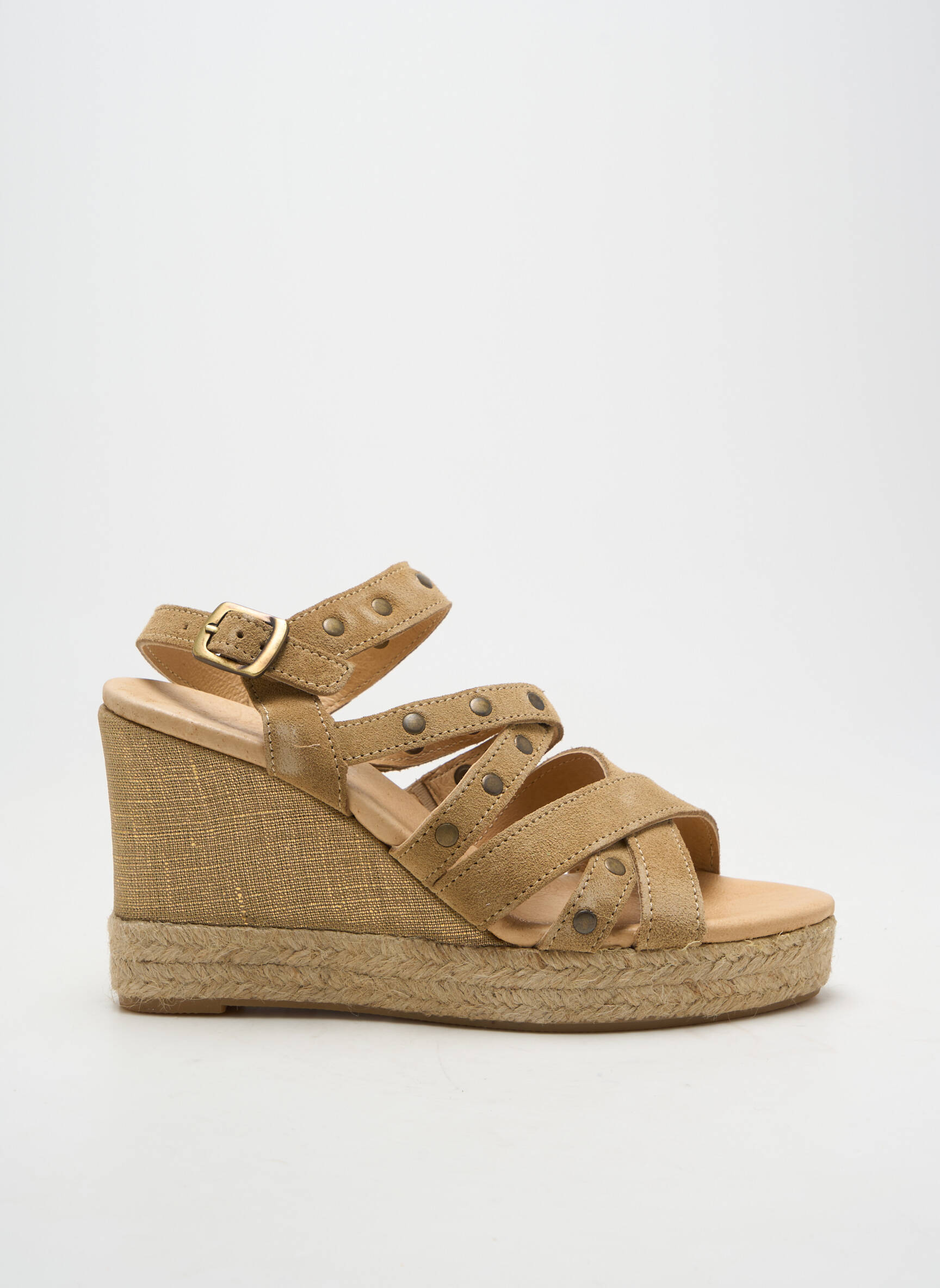 Espadrilės užsegimas kilpa(s) kulnas nuo 7 iki 9 cm auksas MKD moteris