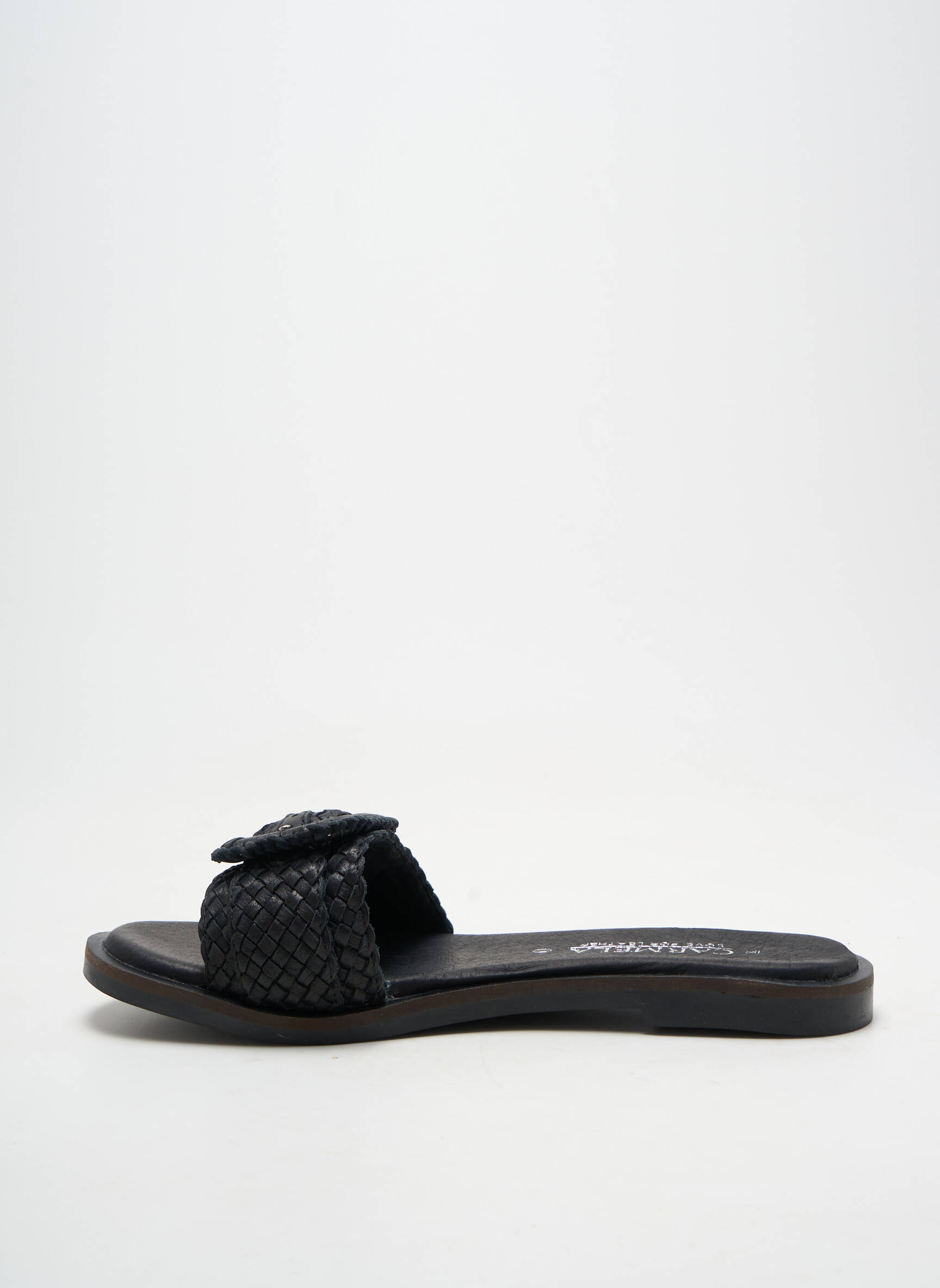 Mule/sabotai chiquet plokščias kulnas iki 3 cm juodas CARMELA moteris