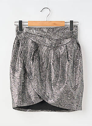 Trumpas sijonas pamušalas sidabrinė H&M X ISABEL MARANT moteris
