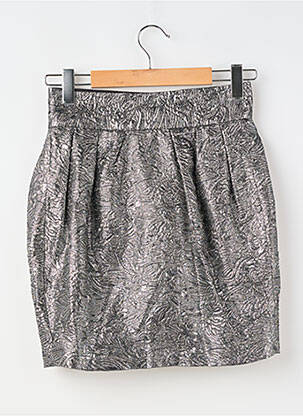 Trumpas sijonas pamušalas sidabrinė H&M X ISABEL MARANT moteris
