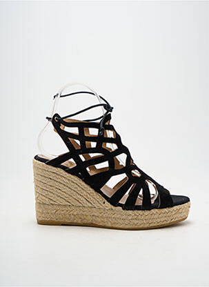 Espadrilės šnervių uždarymas kulnas nuo 7 iki 9 cm juodas KANNA moteris