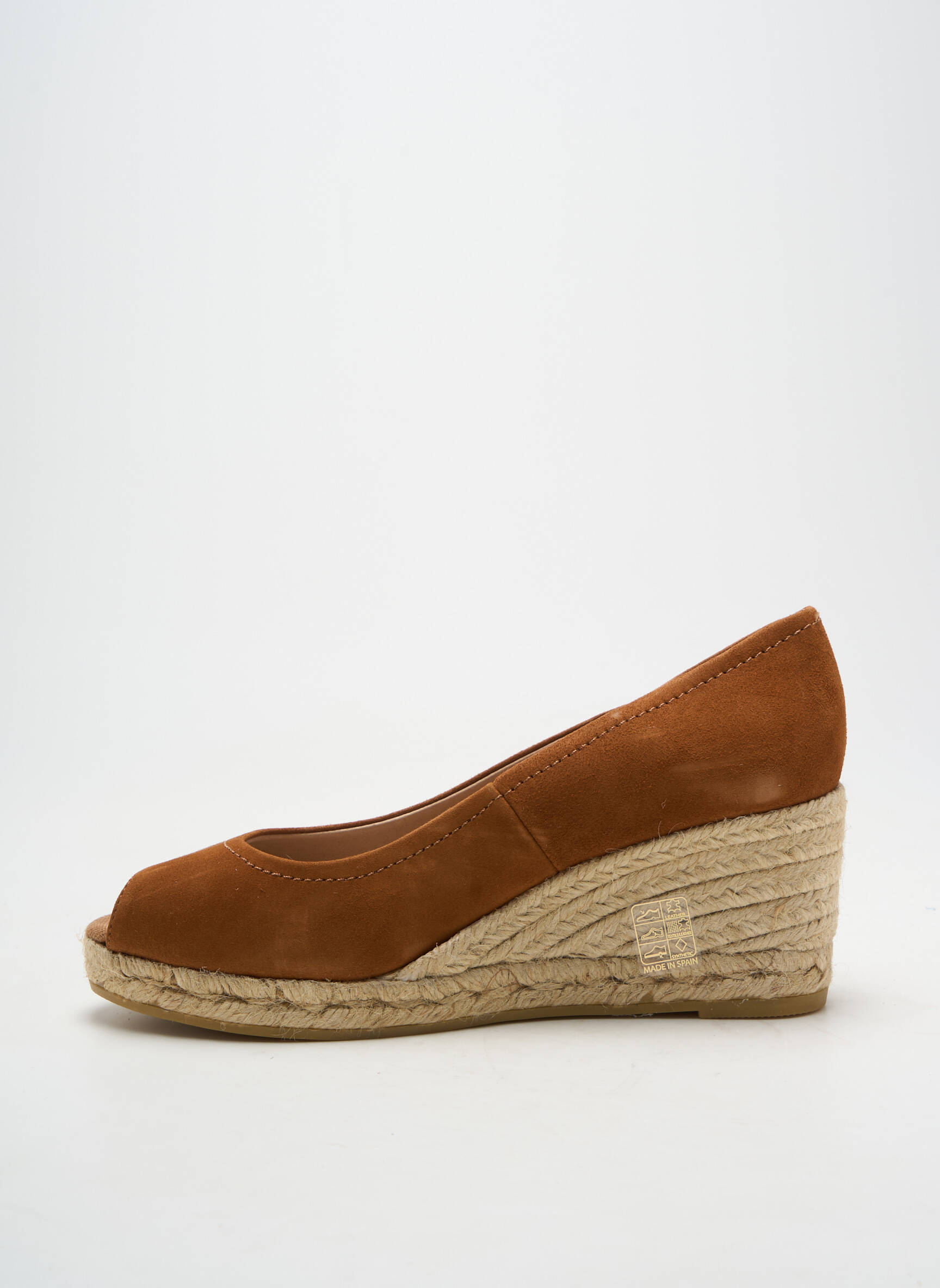Espadrilės atvira pabaiga kulnas nuo 7 iki 9 cm rudas KANNA moteris