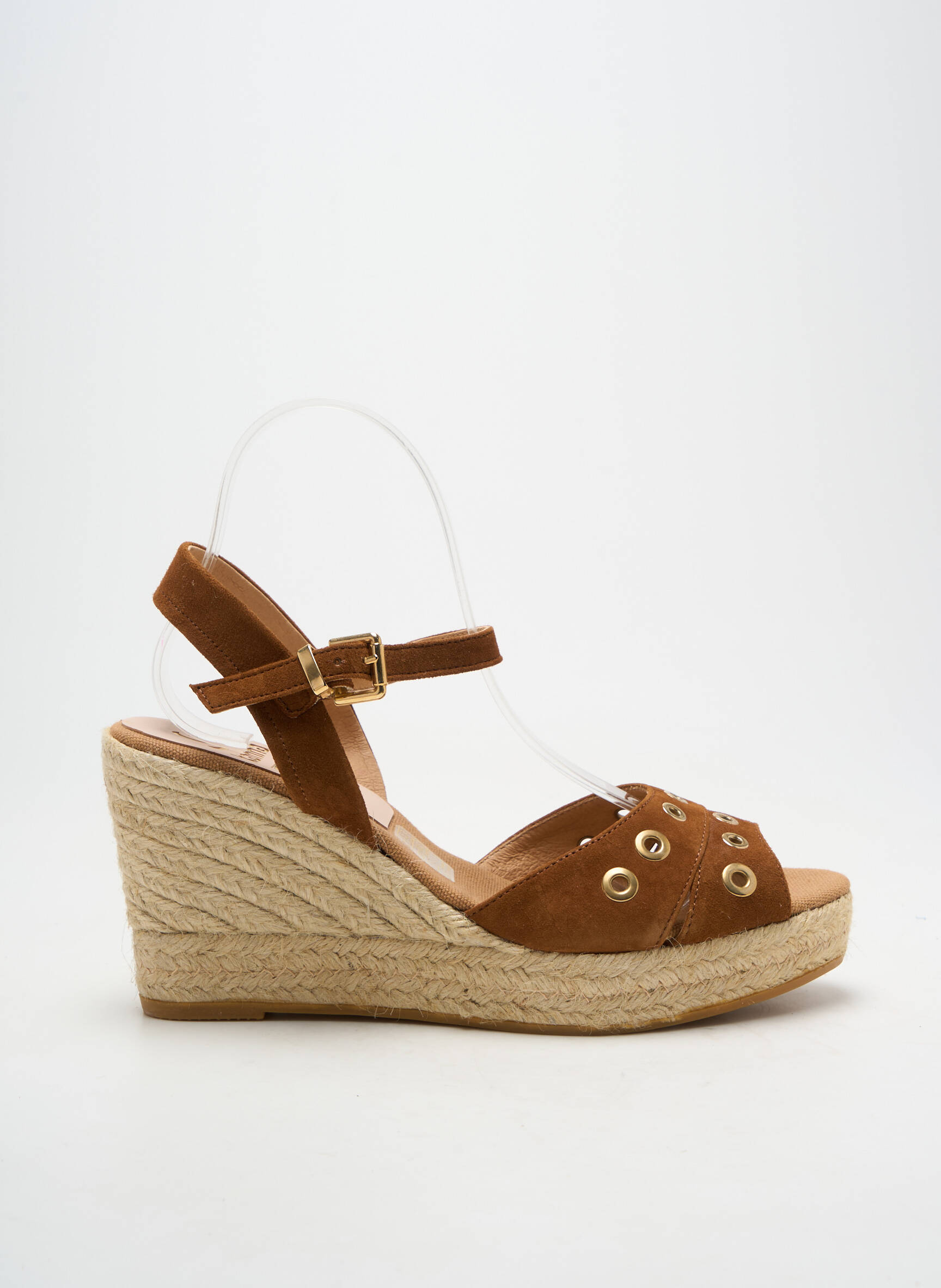 Espadrilės užsegimas kilpa(s) kulnas nuo 7 iki 9 cm rudas KANNA moteris