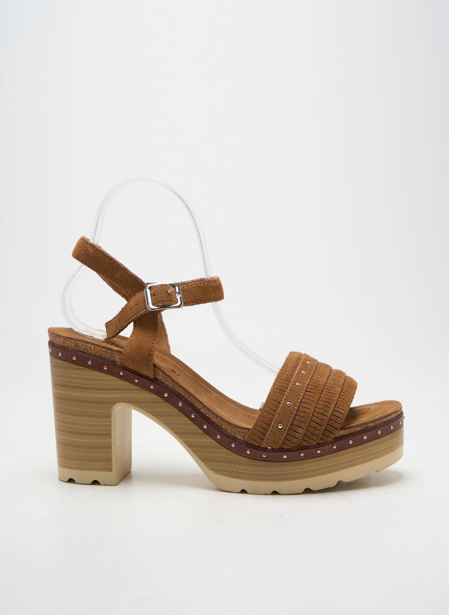 Sandalai/nu pėdos užsegimas kilpa(s) kulnas nuo 7 iki 9 cm rudas CARMELA moteris