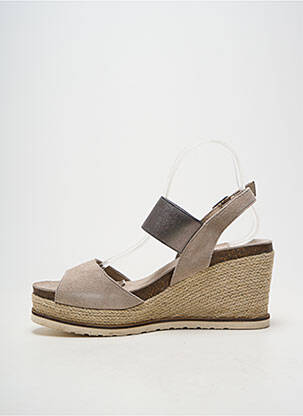 Espadrilės užsegimas kilpa(s) kulnas nuo 7 iki 9 cm bežinis CARMELA moteris