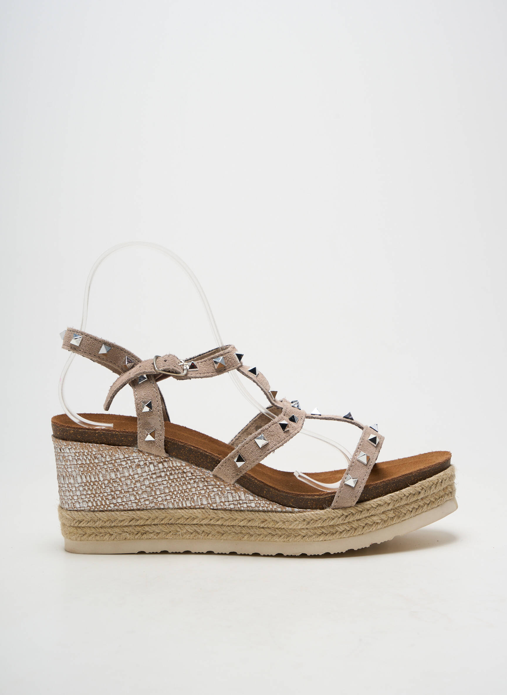 Espadrilės užsegimas kilpa(s) kulnas nuo 7 iki 9 cm bežinis CARMELA moteris